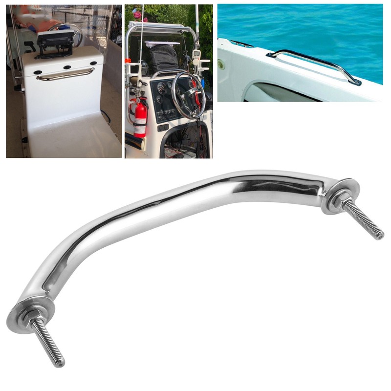 Marine Boat Handle Door Grab Bar Handrail Oval Stainless Steel