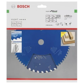 Bosch 2608644059 EXWOH 40 Tooth Top Precision Circular Saw Blade, 0 V, Blue