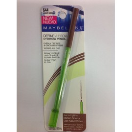 Maybelline Define-A-Brow Eyebrow Pencil LIGHT BROWN # 644 NEW.
