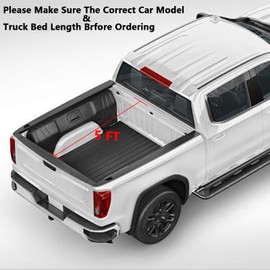 Garvee Truck Bed Tonneau Cover, Soft Roll-Up Truck Tonneau Cover Compatible with 2016-2023 Tacoma 5ft(60.5") Bed