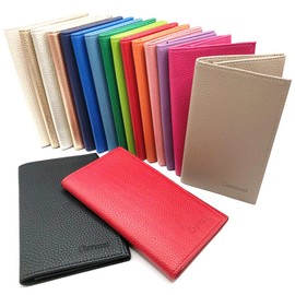 Charmoni - Hugo Car Paper Holder - Shape 3 Flaps - Driving License for Vehicle Registration, Insurance, ID, Leather - 14.5 x 9 cm, Silver Plated, One Size, Classic, silver-plated, Classic