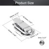 MroMax 4Pcs Suitcase Lock Hasp 2.44" x 1.3" (LxW) Modern