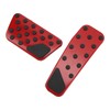 2PCS Accelerator Brake Pedals Anti Slip Foot Rest Plate Replacement
