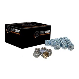 West Coast Wheel Accessories 12x1.25 Open Bulge Acorn Lug Nuts 3/4" Hex 0.85" 5 Lug Install Kit Chrome