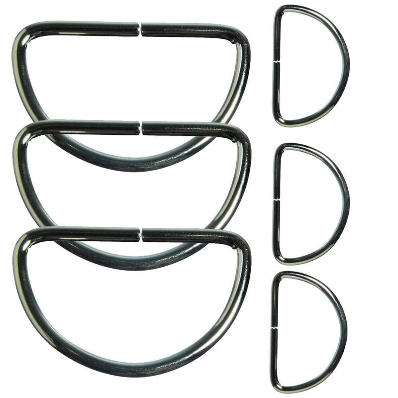 Metal D Rings 32mm Nickel Plated Split D Ring Curtain