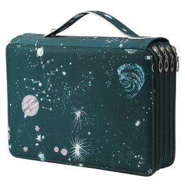 Lbxgap Colored Pencil Case - 200 Slots Pencil Holder with Zipper Closure Twill Fabric Large Capacity Pencil Case for Watercolor Pens or Markers, Pencil Case Organizer for Artist