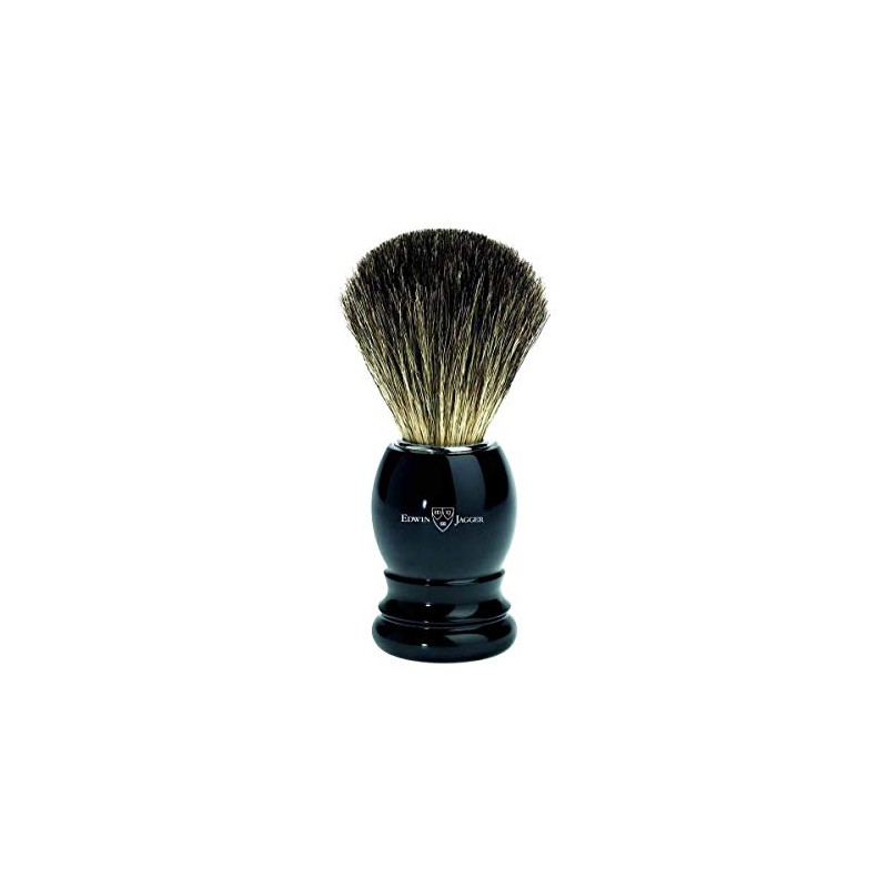 Edwin Jagger Pure Badger Shaving Brush (Imitation Black)