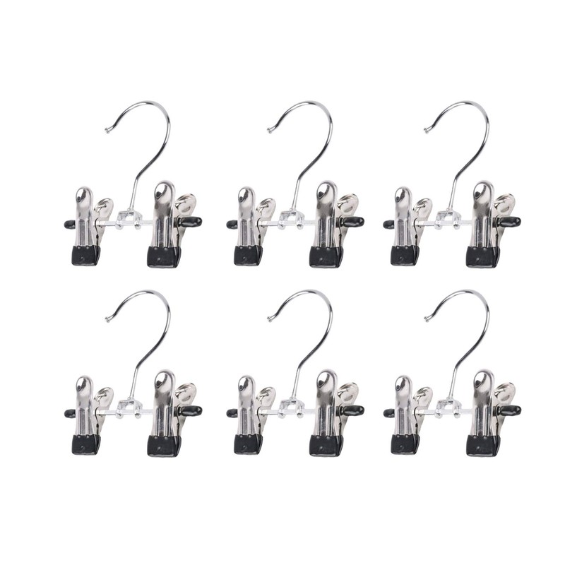 SUNTRADE Double Adjustable Clips Boots Hangers,Space Saving Boots Socks Bags