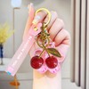 Hxusin, Cherry Charm Keychain, Fashionable Keychain, Cute, Bag Charm, Lightweight,