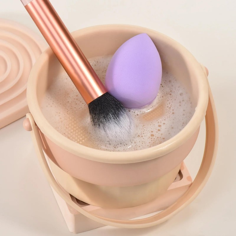 Clean Makeup Brushes Beige