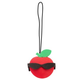 Cute Red Apple Rear-View Car Mirror Dangler Hanging Charm Auto Accessory