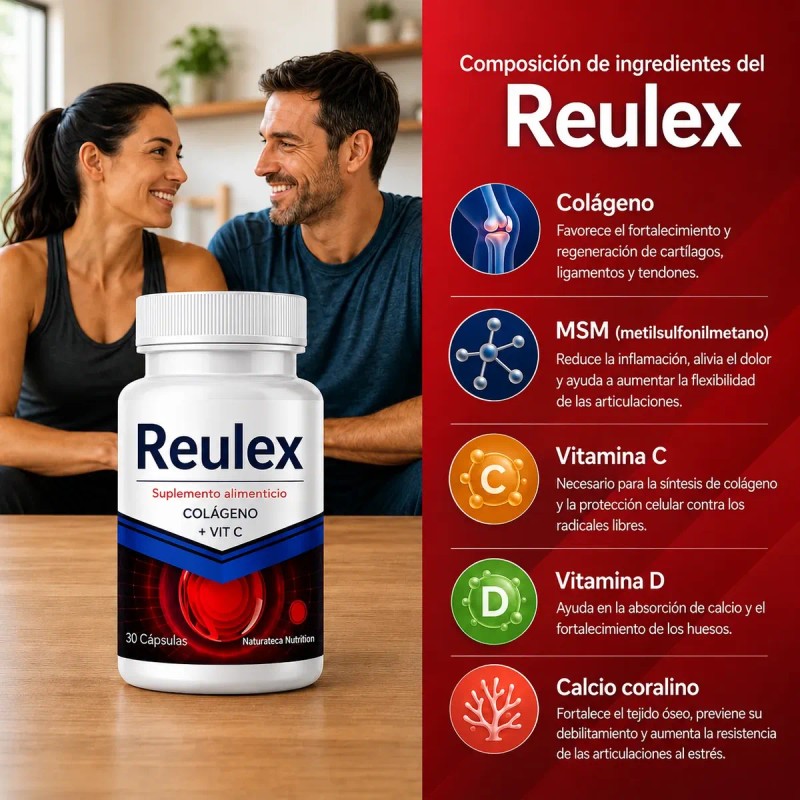 Reulex Frascos Colageno Msm Vitaminas Mas