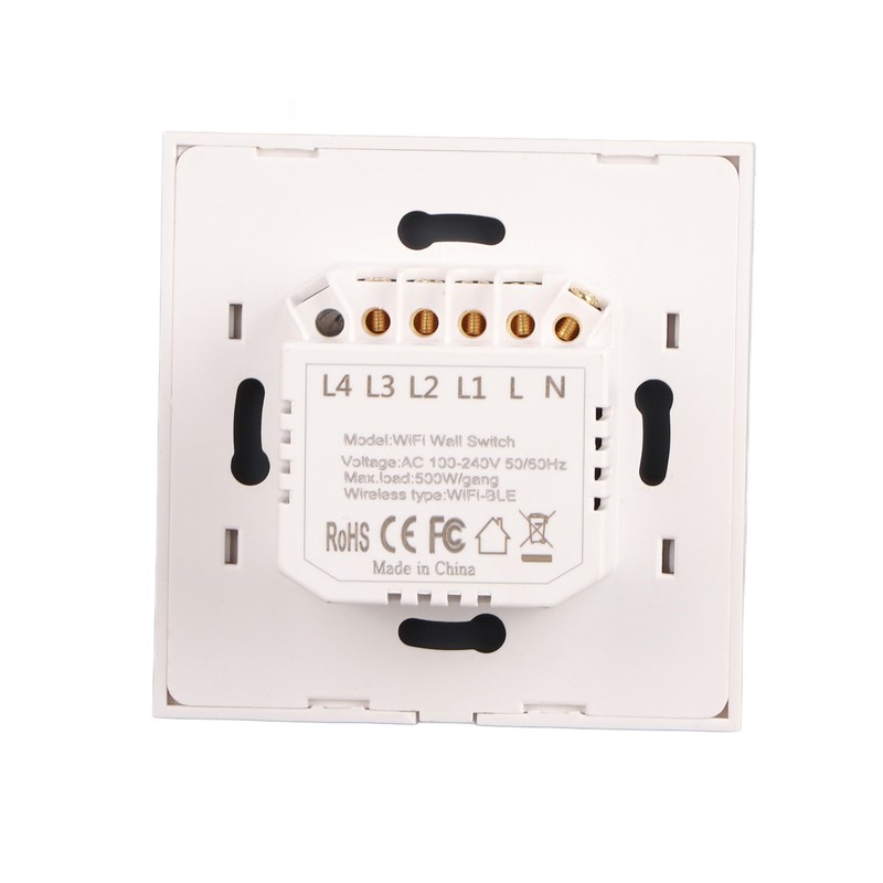 White 3 Gang WiFi Smart Switch APP Remote Control Touch