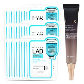 Tony Moly Master Lab Aqua Jet Mask Sheet 30 sheets + Bio EX Cell Peptide Eye Solution / 토니모리 마스터랩 아쿠아젯 마스크 시트 30매+바이오 이엑스 셀 펩타이드 아이솔루션