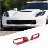 MXauto-2024 Red ABS Front Bumper Side Air Outlet Vent Trim