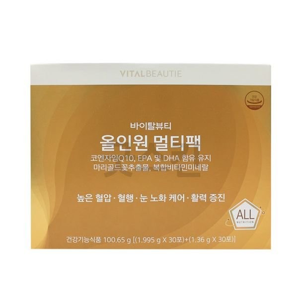 Vital Beauty All-in-One Multipack 60ea (30-day supply) G, no options / 바이탈뷰티 올인원 멀티팩 60ea (30일분) G, 옵션없음