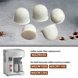 Coffee Maker Filter Pods For Wolf Gourmet Coffee Maker, Charcoal Water Filter Replacement Wgcm350 For Wolf Gourmet Coffee Maker System,WGCM100S WGCM110S WGCM120S (20 PCS)