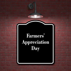 Farm Yoga Retreats BLACK Aluminum Composite Sign 15''x18''