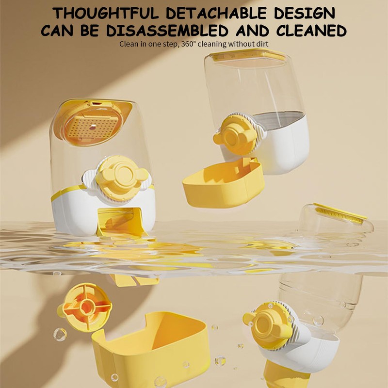 1L Pet Feeder Set, Small Animal Feeder and Drinker Set,