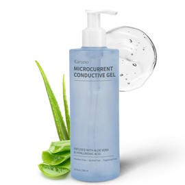 10oz Microcurrent Conductive Gel – Hydrating Gel with Hyaluronic Acid & Aloe Vera – Fragrance-Free, Paraben-Free, Non-Irritating – Safe for All Skin Types