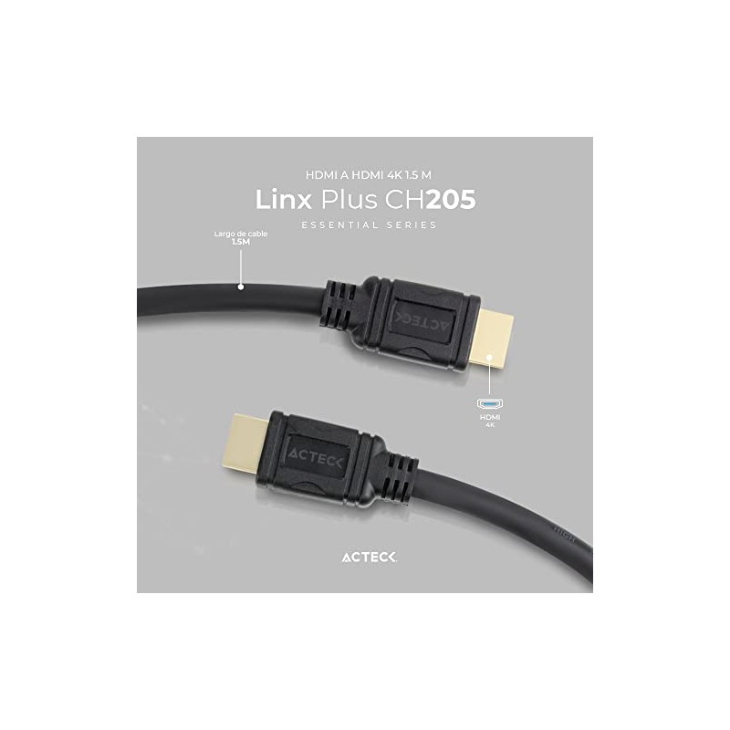 Cable HDMI a HDMI Linx Plus 205/1.5Mt + High Speed