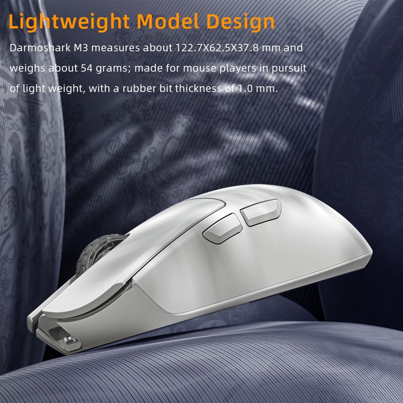 Darmoshark M3s Mini 2KHz E-sports Gaming Mouse Rechargeable Wired 2.4G