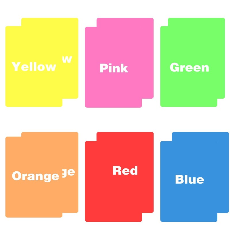 12 Pieces Colour Overlays for Dyslexia Reading Strips, Reading Tools