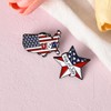 American Flag Brooches for Women Men USA 4th of July