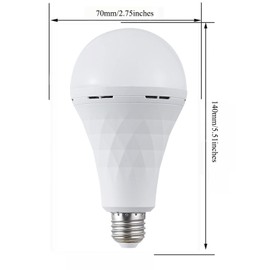 foco LED de emergencia con interruptor de gancho de 9 W (paquete de 6) foco recargable LED inteligente de emergencia para cortes de energía, restaurantes, habitaciones de invitados, camping,