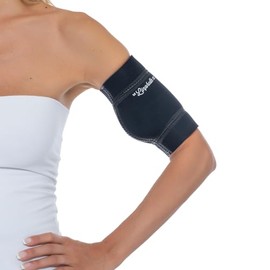 Waterproof PICC Line Shower Cover – PICC Line Sleeve Cover for Upper Arm in Neoprene, Usable for Sea or Pool Bathing, Shower Sleeve for PICC Line, Glucose Sensors, Black, Size Medium
