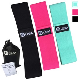 Limm Fabri Resistance Bands for Booty - Cotton Cloth Bands for Working Out, Fabric Resistance Bands Set to Activate Bootie and Hips - Exercise Bands for Legs and Butt