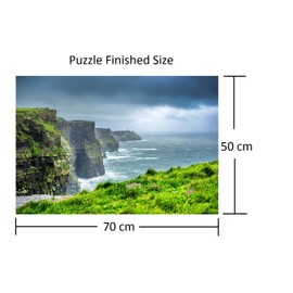 Deerbird 1000 Piece Large Jigsaw Puzzle - Cliffs of Moher, Ireland - 1000 Piece Puzzles for Adults and Teens - Landscape Series 19.69 * 27.55 Inches