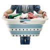 SAMMART 41L (10.8 Gallons) Collapsible 3 Handled Plastic Laundry Basket