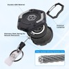 Chambom 2-Pack Retractable Keychain - Heavy Duty Badge Holder, ID