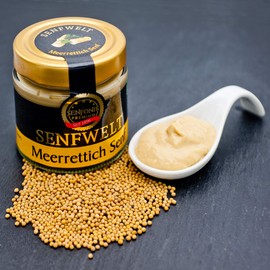 Altenburger Original Senfonie Premium Horseradish Mustard 180 ml, Spicy and Sharp Mustard Enjoyment Suitable for Hearty Foods, Also Suitable as a Dip