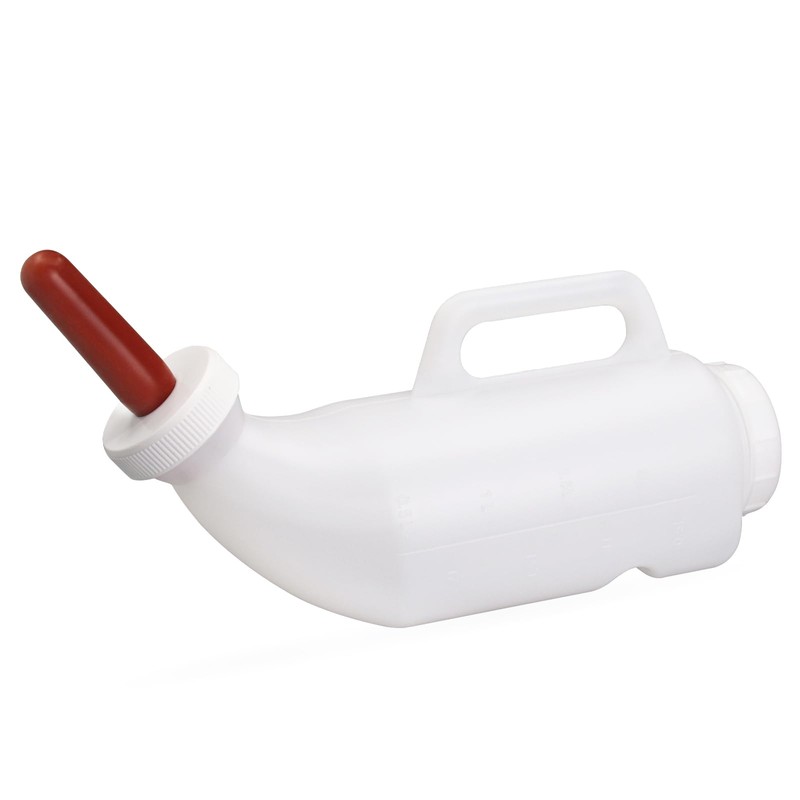 Calf Bottle 2.6 Quart Horizontal Calf Milk Feeding Bottle with