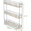 Hausvita 3-Tier Pull Out Cabinet Organizer Spice Rack for Narrow