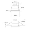 SEBSON Motion Sensor Outdoor IP65 Ceiling Flush-Mounted 6m/360° HF Sensor