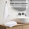 HOMEXCEL 4 Pack Premium Waffle Hand Towels, Microfiber Hand Towels
