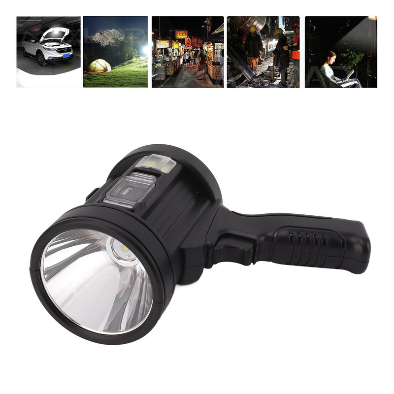 Solar Handheld Spot Light Multifunction Waterproof Super Bright Emergency Spotlight