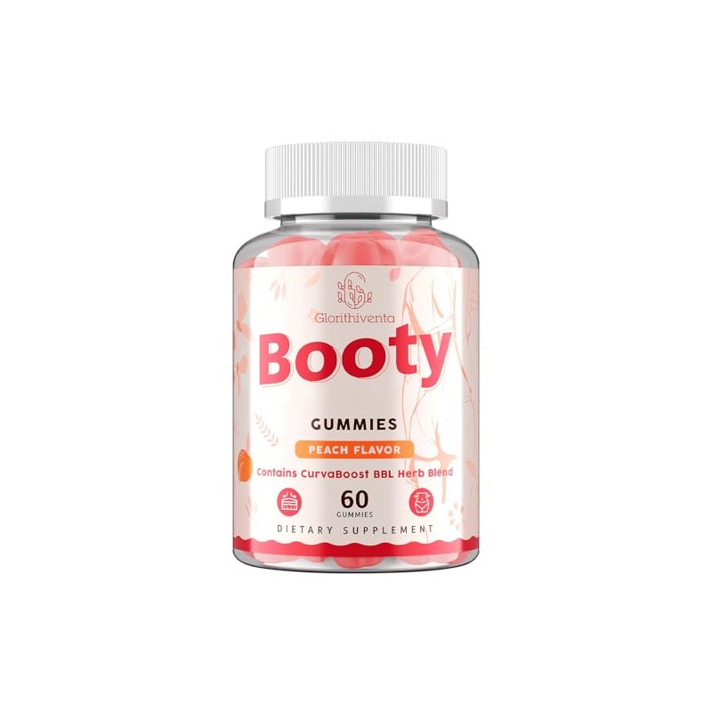 Booty Gummies for Women, BBL Gummies Contains CurvaBoost BBL Herb