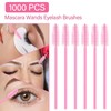 1000 Disposable Mascara Wands Eyelash Brushes Spoolies for Eyebrow Eye