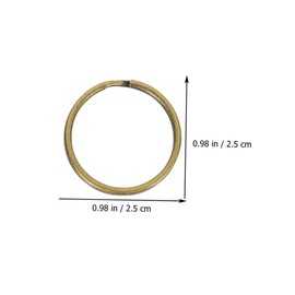 Operitacx Ringe Schlüsselanhänger 200 Stück 25 Mm Schlüsselanhänger Nasenringe Schlüsselanhänger Schlüsselanhänger Ringe Silber Gold Nasenbügel Schlüssel Befestigungsring Schlüsselanhänger Ring Runde