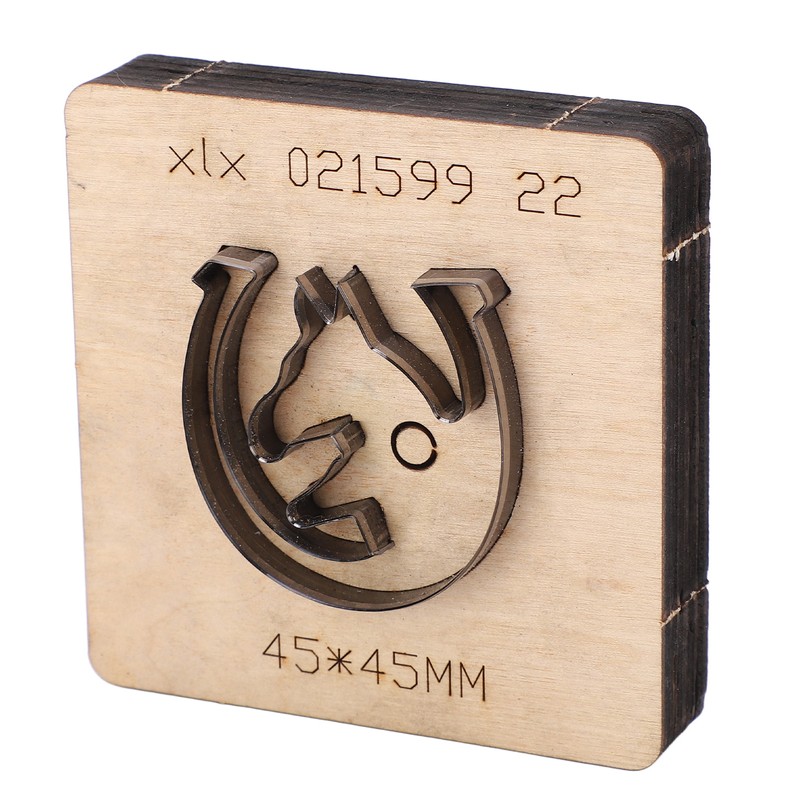 Leather Punching Die Wolf Shaped Alloy Steel and Birch High