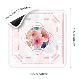 Mahjong Mat for Table - Durable Mahjong Table Cover with Unique Design, Premium Mahjong Accessories, Perfect Mahjong Gifts for Women, Game Mat for Mahjong and Board Game Enthusiasts Whispering Roses