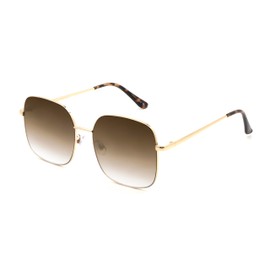 ENUFF Vera Brown Square Sunglasses For Women