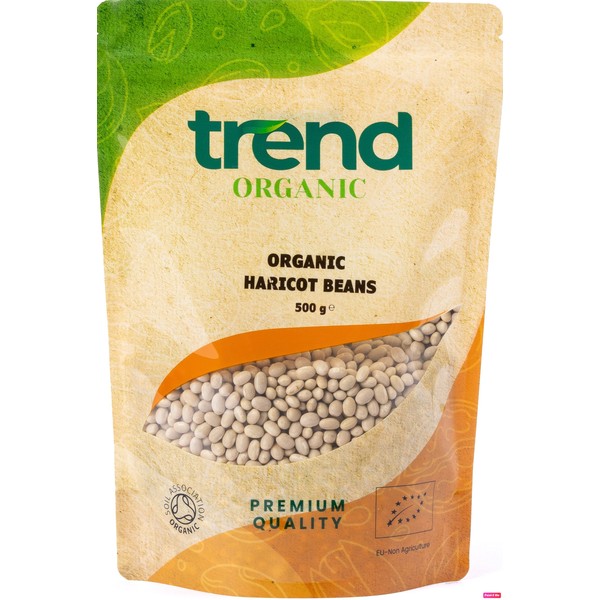 Trend Organic Haricot Beans Ideal for Salads, Soups, and Dips
