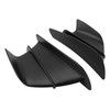 1 Pair Motorcycle Front Winglet Aerodynamic Wing Universal Black Replacement