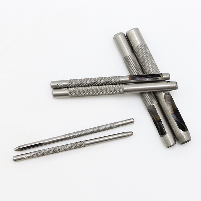 10PCS Belt Punch Set Carbon Steel High Hardness Round Hollow