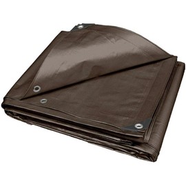 Heavy Duty Tarp Cove Multi Purpose Protective Cover - Durable, Waterproof, Weather Proof, Rip and Tear Resistant - Extra Thick 12 Mil Polyethylene (30x40), Siver/Black